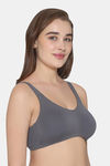 Wacoal Single Layered Non-Wired Full Coverage T-Shirt Bra - Dark Grey — thumbnail 4
